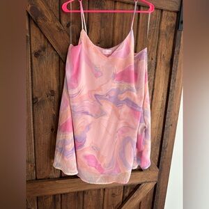 Pink lily shift dress/sun dress